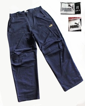 Puma vintage bawełniane spodnie styl work r.XL