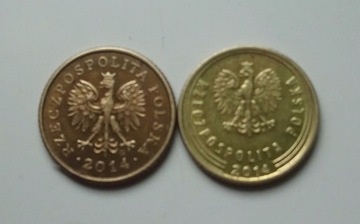 Moneta 1 grosz 2014 r