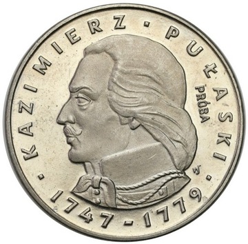 PRÓBA Nikiel 100 złotych 1976 Kazimierz Pułaski