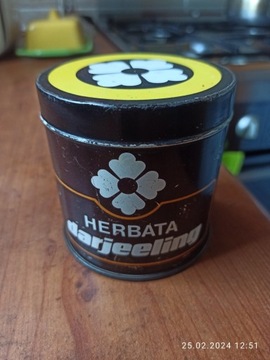 Puszka po herbacie Darjeeling Społem