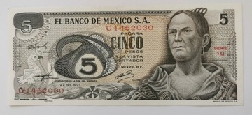 Meksyk 5 pesos UNC