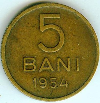 RUMUNIA 5 BANI 1956 - ładny stan