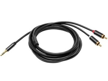 Przewód połączeniowy jack 3,5mm - 2 RCA 3m