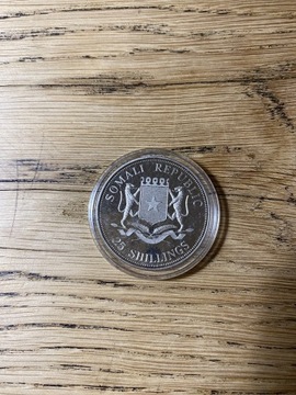 Somalia moneta 25 szylingów Jan Paweł II 2004