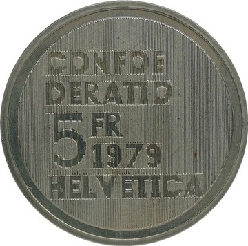 Szwajcaria 5 francs 1979, KM#57
