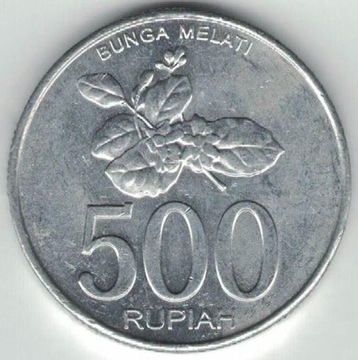 Indonezja 500 rupii 2003 27,2 mm nr 2