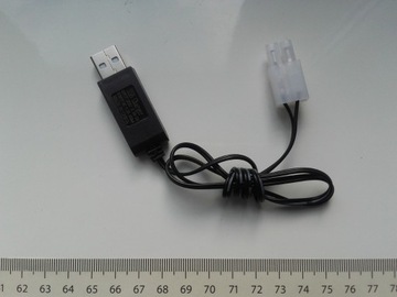 Ładowarka USB do akumulatorów 7,2V, 250mA wtyczka