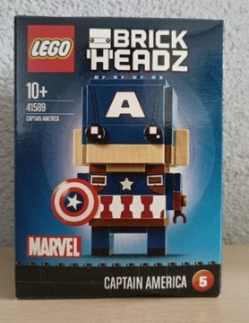 Lego 41589 BrickHeadz Captain America Nowy 