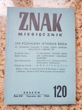 Znak miesięcznik nr 120 Poznawanie Boga