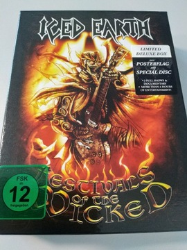 ICED EARTH 2 DVD+CD. FESTIVALS OF THE WICKED-FLAGA