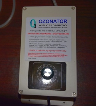 Ozonator aż 2000mg/g 2-4x więcej ozonu niż inne tu