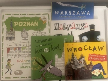 Jak NOWE E.Piotrowska Warszawa, Wrocław, Maltanka, Koziołki, Kolorowanka