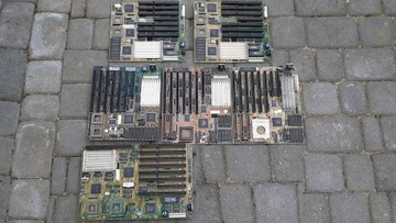 Płyty główne 386 i 486, retro, złom komputerowy.