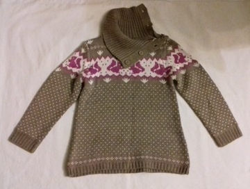 Sweterek z wiewiórkami - roz. 116