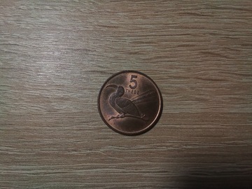 5. THEBE 1976, moneta  BOSTWANA.