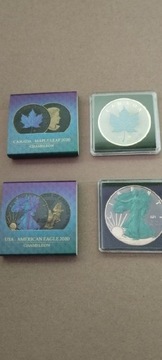 Canada maple leaf USA american eagle chameleon2022