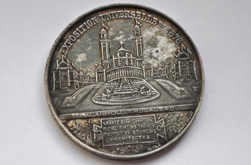 Francja, medal Pałac Trocadéro, 1878