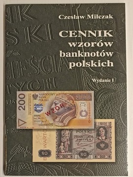 Cennik wzorów banknotów polskich wyd I. Miłczak
