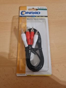 Nowy kabel złącze RCA/czincz 2.5m Conrad
