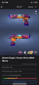 Desert eagle - Ocean drive |WW| | csgo skns