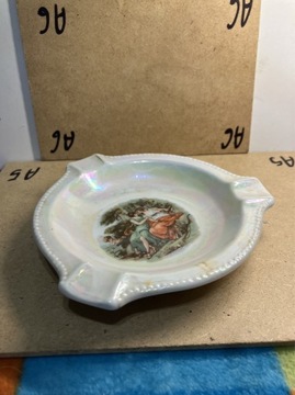 popielniczka PM Import porcelana scenka rodzajowa