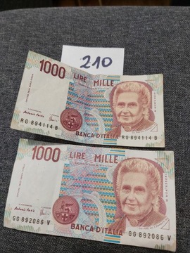 WŁOCHY 1000 Lirów 1990