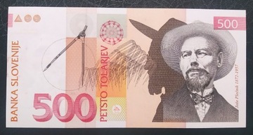 SŁOWENIA 500 TOLARJEV 1992 UNC