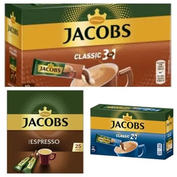 Kawa rozpuszczalna Jacobs mix 3w1, 2iw1, espresso 