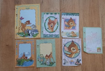 Bambi Disney karteczki kolekcjonerskie segregator 