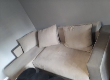 Sofa narożna dwustronna szara