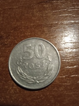 Moneta 50 groszy z 1977 roku