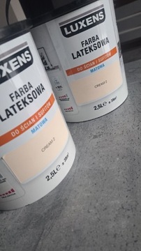 Luxens farba lateksowa cream 2 kremowy 2,5l