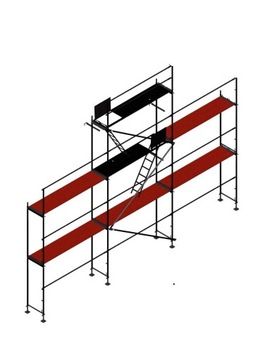 Rusztowanie elewacyjne pletak nowe 9x8,5