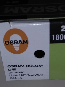 Swietlówka Osram Dulux D/E 26W/840 G24q-3