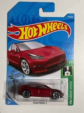 Hot Wheels Tesla Model S czerwona