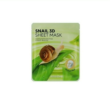 Snail 3D sheet mask MISSHA maseczka w płacie