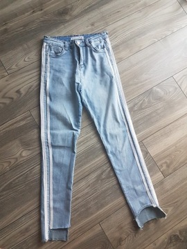  KATE spodnie jeansowe,lampasy 38 M
