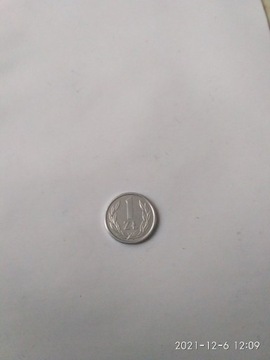 MONETA 1 złoty z PRL  z 1989 roku obiegowa