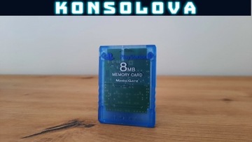 Oryginalna Karta pamięci PS2 Blue niebieska / KONSOLOVA !