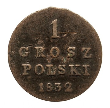 Królestwo Polskie 1 grosz Polski 1832 KG
