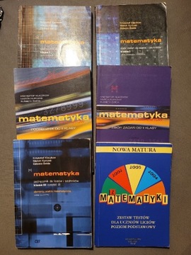 Matematyka podręczniki, zbiory zadań OE Pazdro 6x