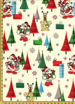 Tkanina bawełna Christmas Mickey Miki 1m # 4169