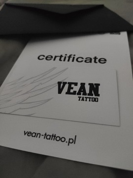 Voucher na tatuaż vean tattoo 