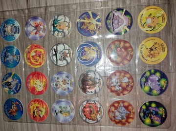 Pokemon tazo 1 set 2 50/50 komplet Pikachu Ash