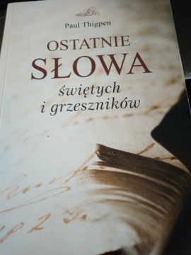 książka Ostatnie słowa Świętych i Grzeszników