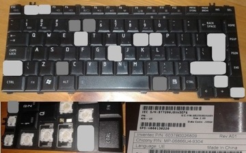 Klawisze klawisz +zaczep Toshiba Satellite L300