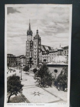 Kraków pocztówka z czasów wojny 1942 r