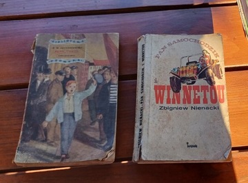 Stare książki Winnetou,Proust,Lalka,Warszawski 