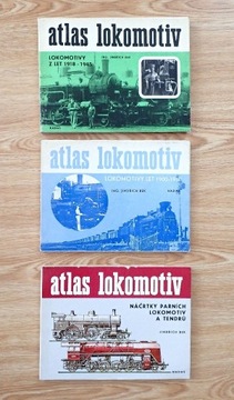 Atlas Lokomotyw Czeskich 3 egzemplarze w j. czeski