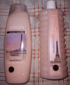 Zestaw AVON SENSES ROMANTIC L'AMOUR Żel+płyn500 ML